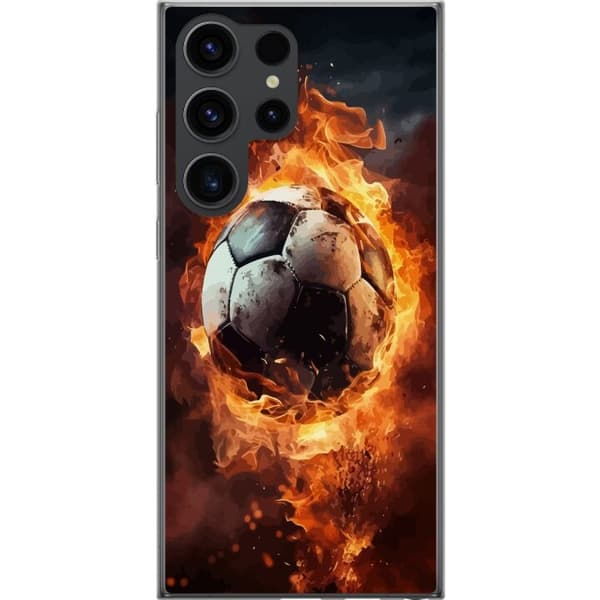 Mobilcover til Samsung Galaxy S24 Ultra med Fodbold motiv