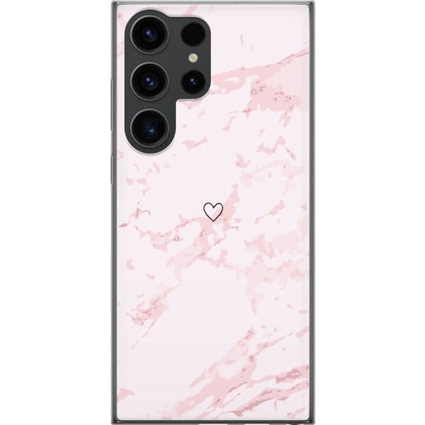 Mobildeksel til Samsung Galaxy S24 Ultra med Rosa Hjerte motiv
