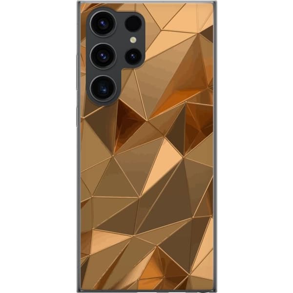 Mobilcover til Samsung Galaxy S24 Ultra med 3D Guld motiv
