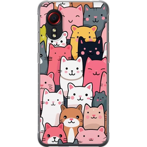 Mobildeksel til Samsung Galaxy Xcover 5 med Kattmønster motiv