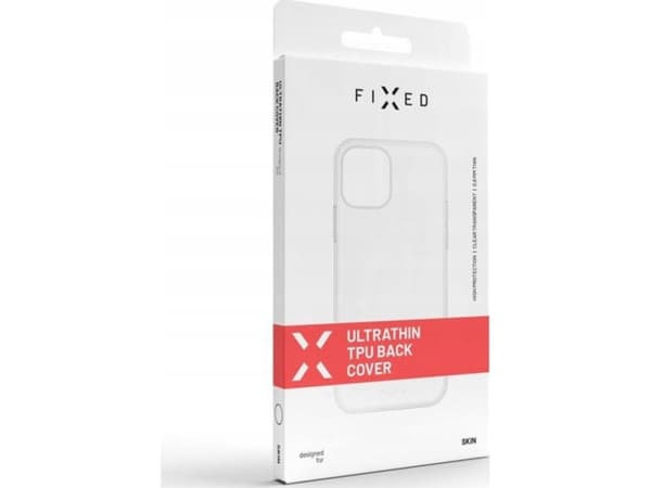 Ultratynn TPU gel-deksel FIXED Skin for Apple iPhone 15 Pro, 0,6 mm, gjennomsiktig