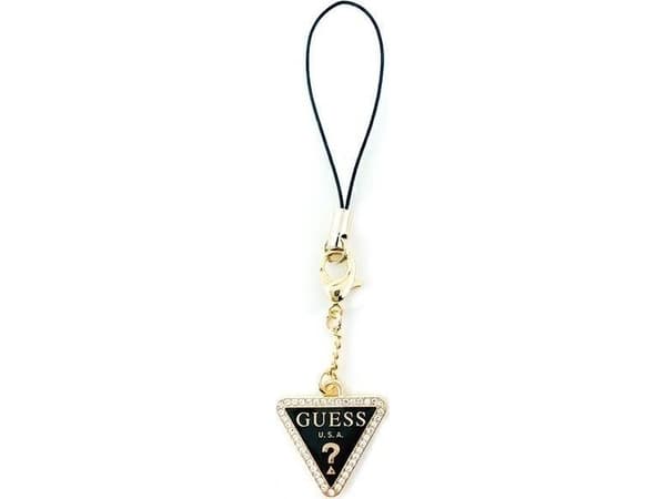 Guess Guess zawieszka GUCPMTDCK Phone Strap Triangle Diamond Charm with Rhinestones