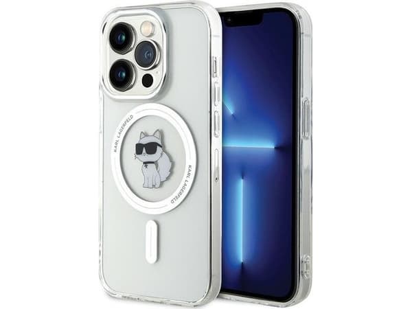 Karl Lagerfeld KLHMP14XHFCCNOT iPhone 14 Pro Max 6.7" kirkas/läpinäkyvä IML kovakotelo Choupette MagSafe