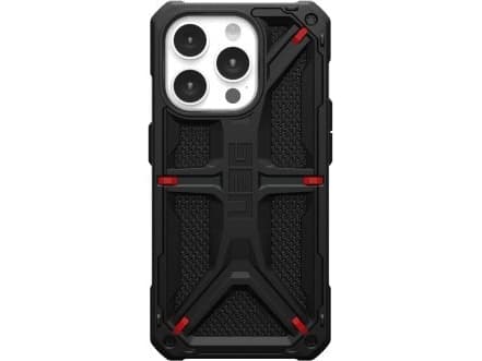 Urban Armor Gear Monarch Kevlar, Suojus, Apple, iPhone 15 Pro, 15,5 cm (6.1"), Musta