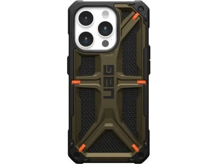 Urban Armor Gear 11427811397B, Etui, Apple, iPhone 15 Pro, 15,5 cm (6.1"), Sort, Grønn, Oransje
