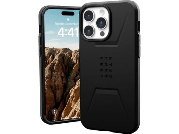 Urban Armor Gear 114295114040, Omslag, Apple, iPhone 15 Pro Max, 17 cm (6.7"), Svart