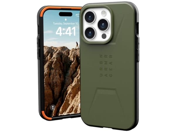 Urban Armor Gear 114275117272, Etui, Apple, iPhone 15 Pro, 15,5 cm (6.1"), Oliven