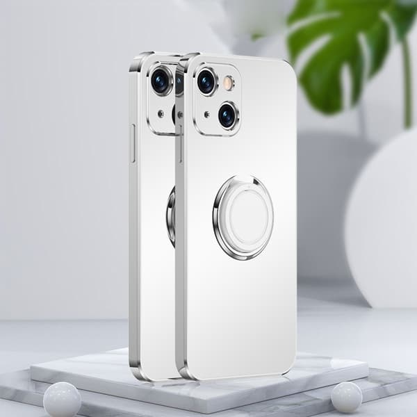 Iphone 13 Skal . Vit + Silver