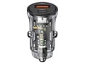 Miniatyrbild 2 av 2: Usams charger USAMS C32 1xUSB+1xUSB-C car charger 30W Fast Charge black/black (US-CC164)