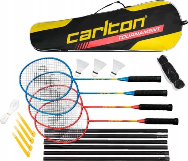 Badminton set Carlton TOURNAMENT G3 4 rackets+3shuttlecocks+net+bag