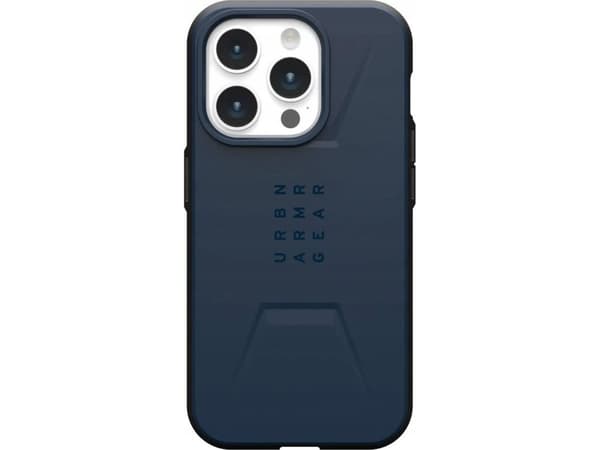 Urban Armor Gear Civilian Magsafe, Etui, Apple, iPhone 15 Pro, 15,5 cm (6.1"), Blå