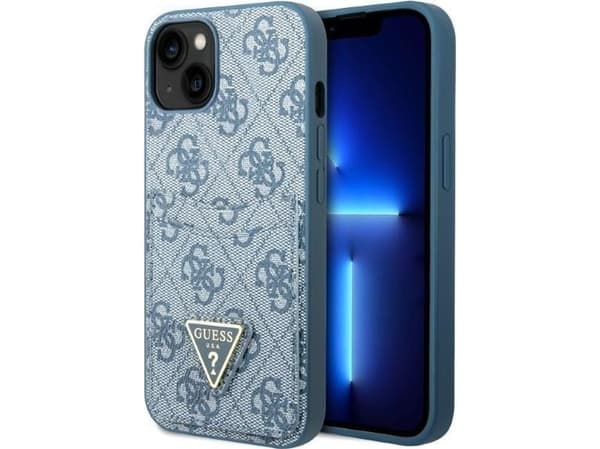 Guess Guess GUHCP13MP4TPB iPhone 13 6,1" niebieski/blue hardcase 4G Triangle Logo Cardslot