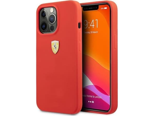 Ferrari Ferrari FESSIHCP13XRE iPhone 13 Pro Max 6,7" czerwony/red hardcase Silicone
