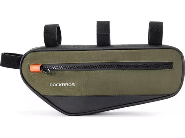 Rockbros laukku 30120079001 polkupyörän runkolaukku 1,7 l - vihreä/musta