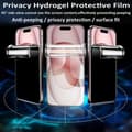 Miniatyrbild 3 av 11: 2-PACK iPhone 15  Integritetsskyddande Hydrogel Mjuk Filmskärmskydd