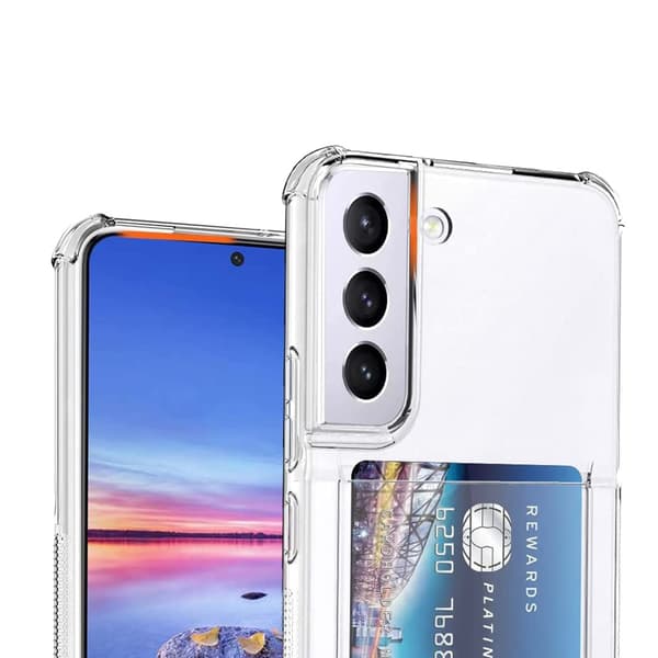 Samsung Galaxy A15 5G - Skyddande Silikonskal med Kortfack