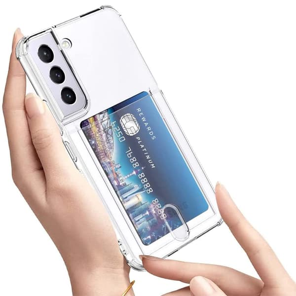 Samsung Galaxy A15 5G - Skyddande Silikonskal med Kortfack