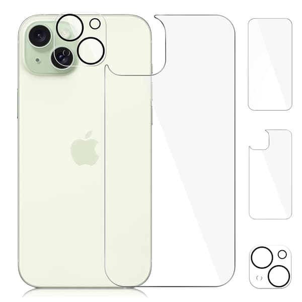 3in1 Fram- & Baksida & Kameralinsskydd 0,3mm till iPhone 15 Plus