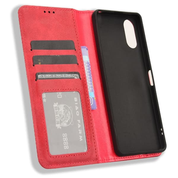 Wallet Stand Flip-telefonetui til Xperia 10 VI