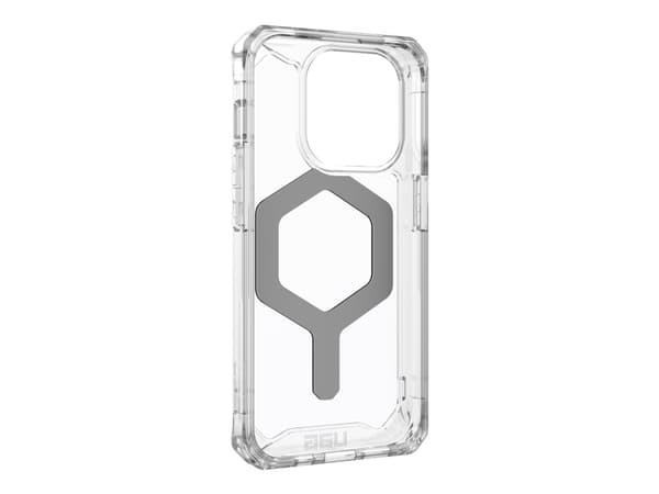 UAG Rugged Case for Apple iPhone 15 Pro [6.1-in] - Plyo Magsafe Ice/Silver - Baksidesskydd för mobiltelefon - MagSafe-kompatibilitet - termoplastisk