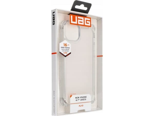 Urban Armor Gear 114313114343, Suojus, Apple, iPhone 15, 15,5 cm (6.1"), Läpinäkyvä