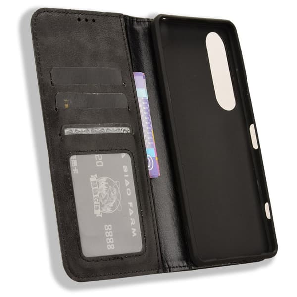 Wallet Stand Flip-telefonetui til Xperia 1 VI