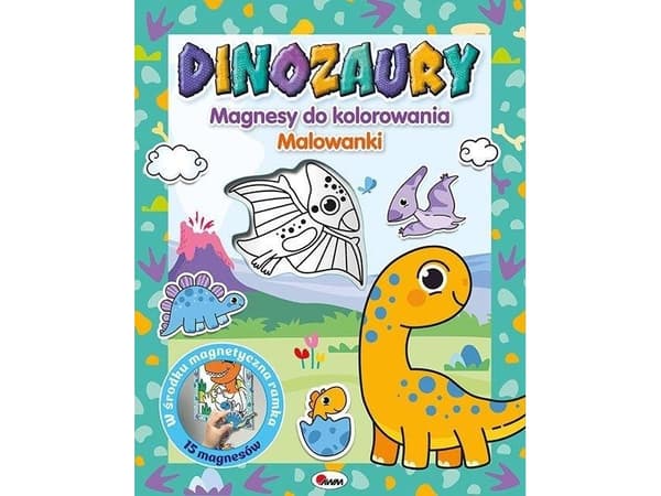 Målarbok Färgläggning Magneter Dinosaurier