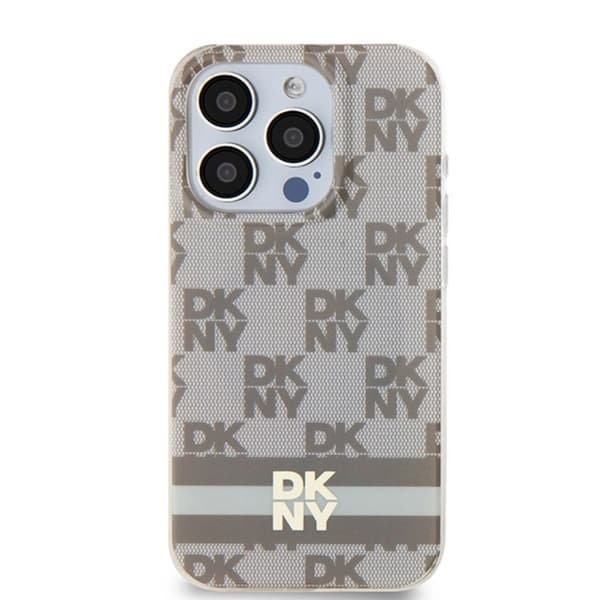 DKNY iPhone 14 Pro Max Mobilskal Magsafe IML Checkered Mono