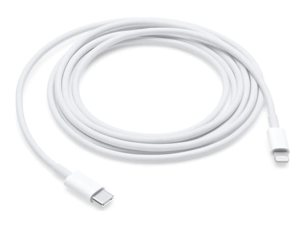 Apple USB-C to Lightning Cable (2m), 2 m, USB C, Lightning, Male, Male, White