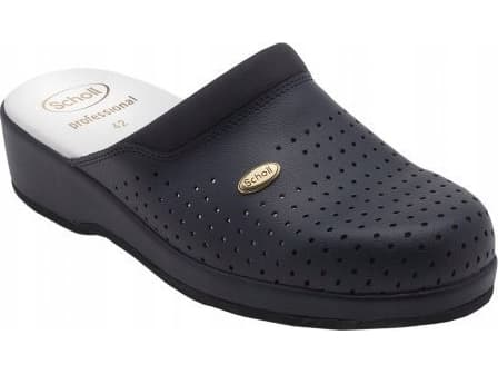 Scholl Clog Backguard - unisex træsko marineblå, størrelse 44
