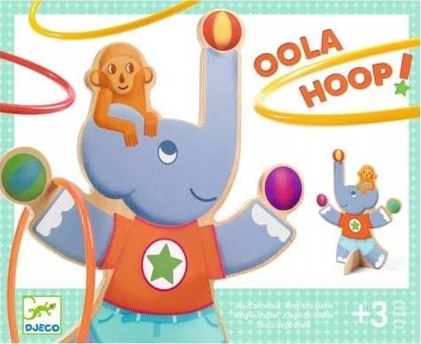 Djeco Skill Game - Dekkkasting - Oola Hoop Elephant (DJ02000) (DJ02000)