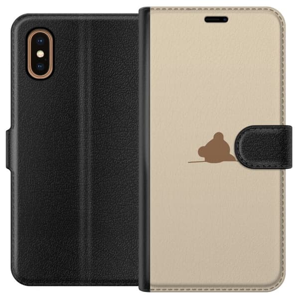 Lommeboketui til Apple iPhone XS Max med Nalle motiv