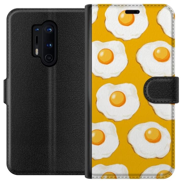 Tegnebogsetui til OnePlus 8 Pro med Stegt æg motiv