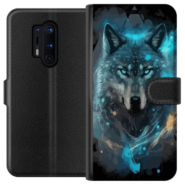 Lompakkokotelo OnePlus 8 Pro-laitteelle, jossa on Susi kuvio