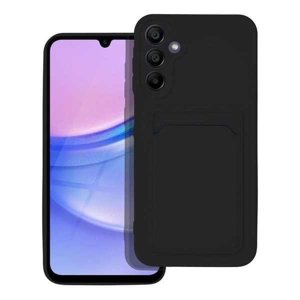 Galaxy A15 Mobilskal Korthållare - Svart