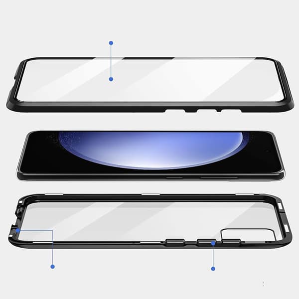 Samsung Galaxy A15 4G/5G - Magnetiskt Dubbelsidigt Skal