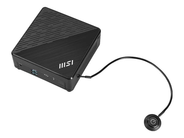 MSI Cubi N ADL S 078EU - Mini-PC N-series N100 / upp till 3.4 GHz - RAM 4 GB - SSD 128 GB - NVMe - UHD Graphics - Gigabit Ethernet - Win 11 Pro - skä