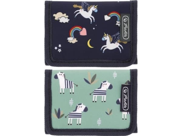 Herlitz Zebra Unicorn, Vikfodral, Blandade färger, Polyester, Mönstrad, 115 mm, 20 mm