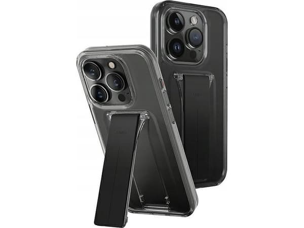Uniq UNIQ etui Heldro Mount with Stand iPhone 15 Pro Max 6.7" dymny/vapour smoke