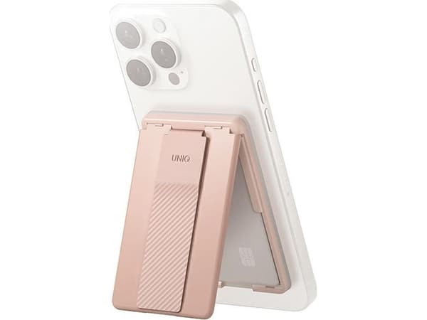 Uniq UNIQ Heldro ID magnetplånbok med stöd och armband rosa/blush pink