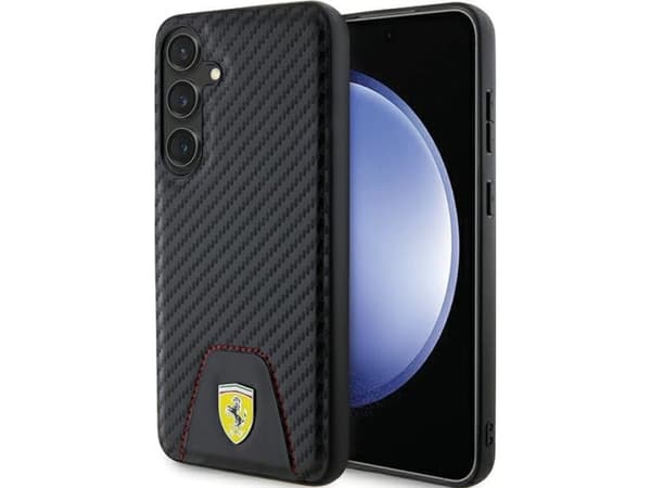 Ferrari Ferrari FEHCS24MN3PUK S24+ S926 czarny/black hardcase Carbon Stitched Bottom