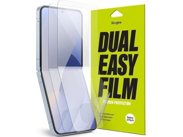 Ringke BESKYTTELSESFOLIE RINGKE DUAL EASY 2-PACK GALAXY MED FLIP 6 CLEAR
