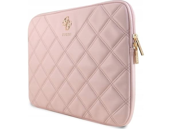 Etui Guess Guess Sleeve GUCS14ZPSQSSGP 14" różowy/pink Quilted 4G