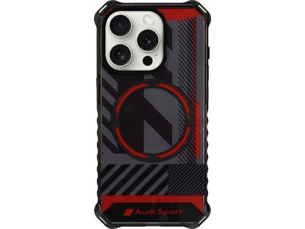 Audi Audi IML Sport MagSafe Case iPhone 15 Pro Max 6.7" czarny/black hardcase AU-IMLMIP15PM-RSQ/D2-BK