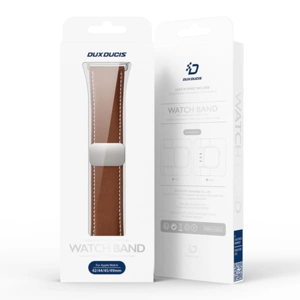 Dux Ducis Apple Watch (42/44/45/49mm) Armband Ya - Brun