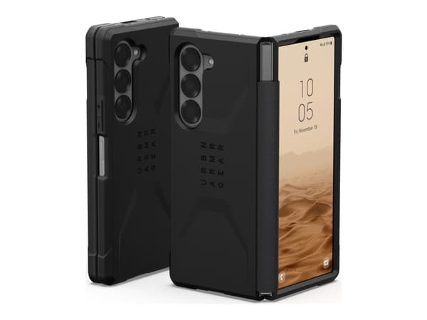 UAG Civilian Series - Baksidesskydd för mobiltelefon - robust - svart - för Samsung Galaxy Z Fold6