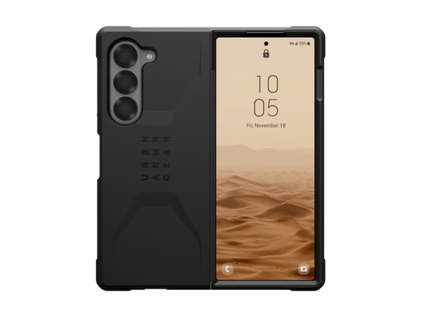 UAG Civilian Series - Baksidesskydd för mobiltelefon - robust - svart - för Samsung Galaxy Z Fold6
