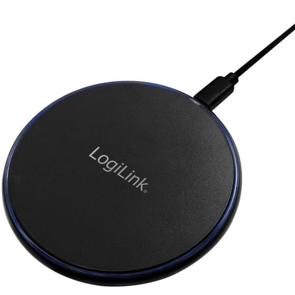 LogiLink Trådlös Laddare Qi 10W Fast charge Svart