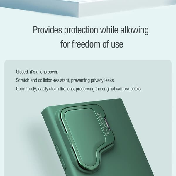 Nillkin Galaxy S24 Ultra Mobilskal CamShield Silky Prop Silikon - Svart