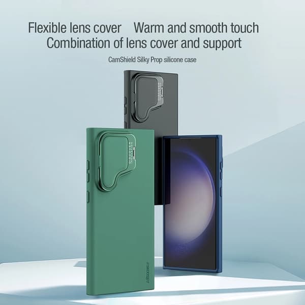 Nillkin Galaxy S24 Ultra Mobilskal CamShield Silky Prop Silikon - Svart